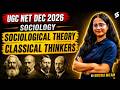 UGC NET Sociology Classes 2026 |Sociological Theory Classical Thinkers| UGC NET Sociology By Kritika