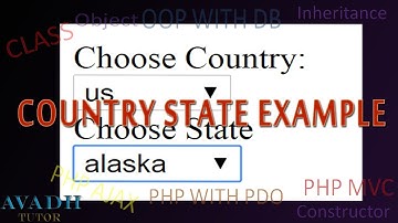 country state example with php ajax | simple country state example | dropdown example with ajax php