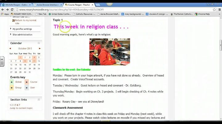 Moodle Tour Due Dates