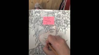 Step 2 - How to colour skin using prismacolor pencils