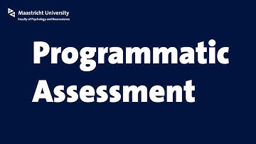 Programmatic Assessment in the bachelor Psychology