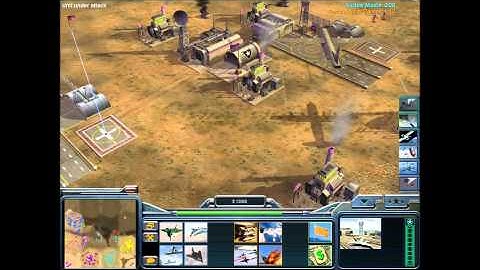 Command & Conquer Generals Zero Hour 1 Hour Skirmish vs  Hard AI No superweapons