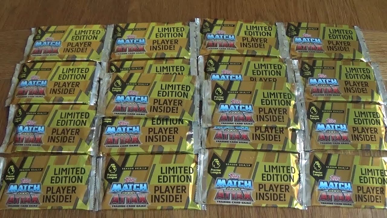 20 LIMITED EDITION PACK OPENING! MATCH ATTAX 2018/19 PREMIER LEAGUE trading screen