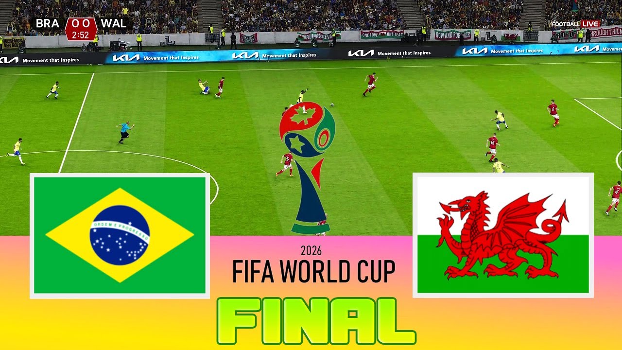 BRAZIL vs WALES - Final FIFA World Cup 2026 | Full Match All Goals | Football Match PES