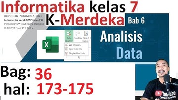 validasi data di excel   informatika kelas 7 bab 6 analisis data kurikuum Merdeka bagian 36 hal 1