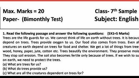 #pseb #class7 English Sample Paper #solved #mathnewbook #class-7