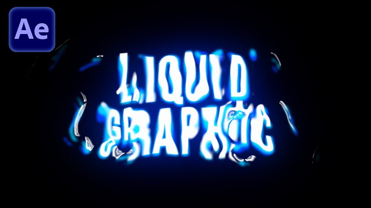 Liquid Typography Animation in After Effects [After Effects Tutorial ...