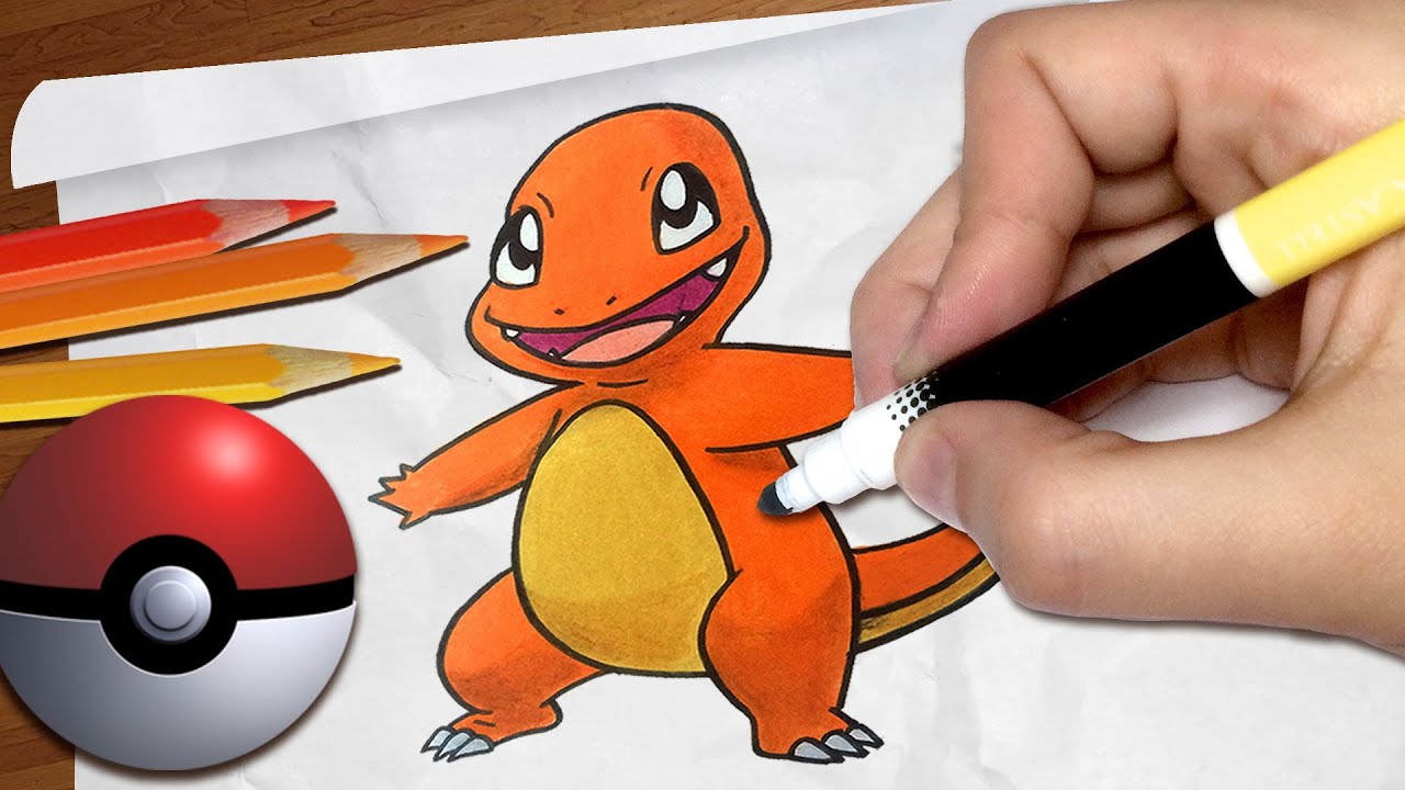 Como desenhar o CHARMANDER [Pokémon]