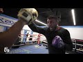 Avni Yildirim Prepares for Canelo Alvarez on the Mitts with Tono and Joel Diaz in California