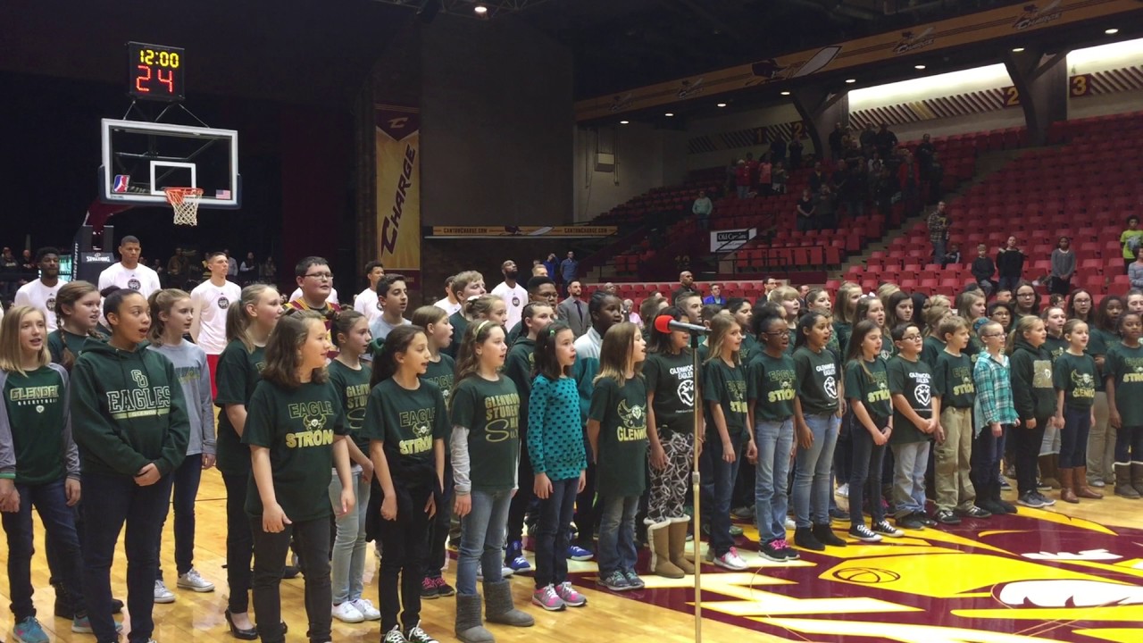 Glenwood IS Choir Anthem at the Canton Charge Dec. 2, 2016 YouTube