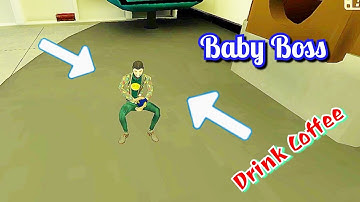 How Tiny Boss Drink Coffee In Smiling X Corp.🤣🤣