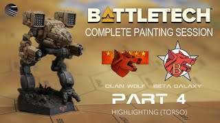 Part 4: Highlighting (Torso) | Let's Paint BattleTech - Clan Wolf Beta Galaxy