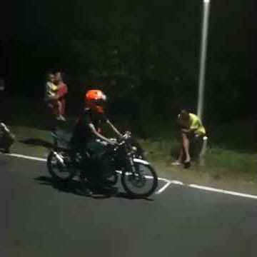 Drag bike Indonesia Setting malam' bareng keluarga Ninja Std 155cc