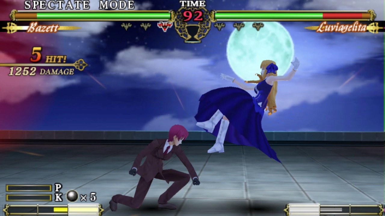 Fate Unilimted Codes PSP - Barzett VS Luviagelita