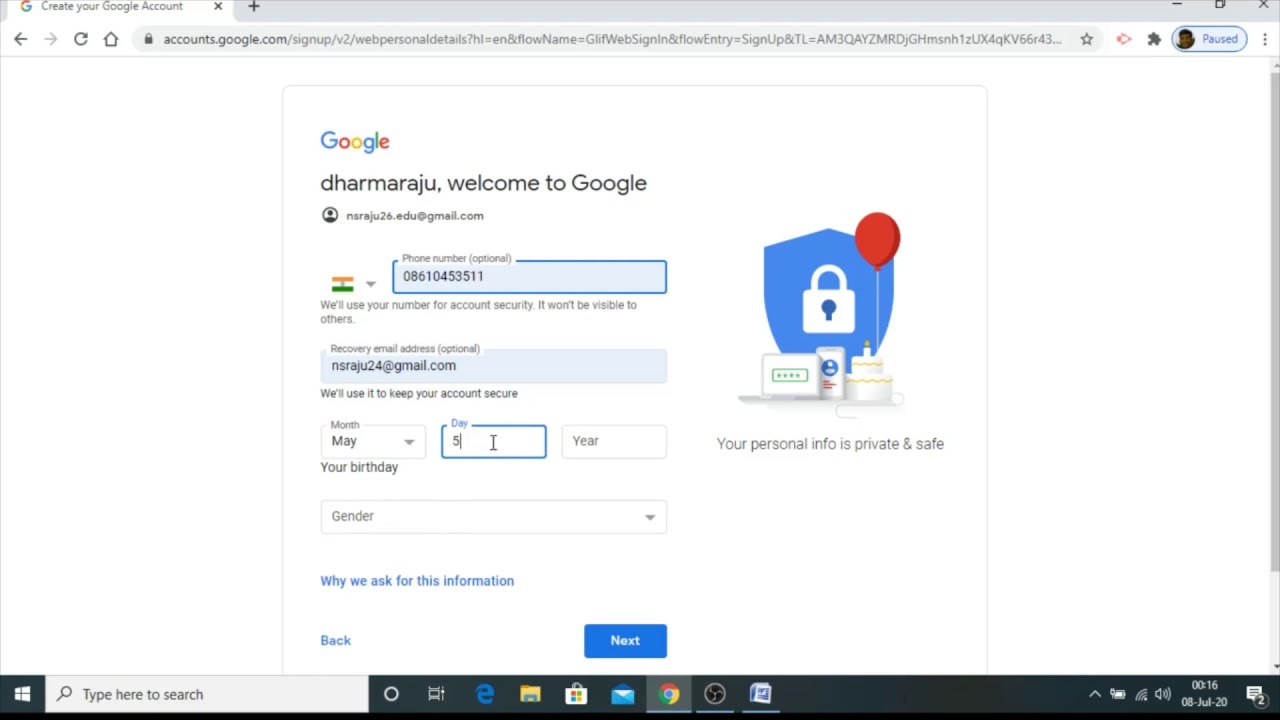 How To Create A Gmail Account - YouTube