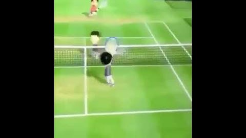 some next level bullshit wii tennis