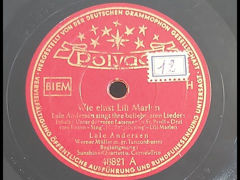 Lale Andersen 'Wie Einst Lili Marlen'  1952 78 rpm