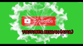 Smoke Subscribe Button // No Copyright // Green Screen // Subscribe Button.