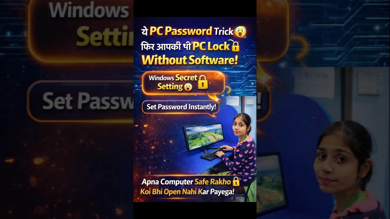 “Computer me Password🔒lagana itna EASY 😱” 