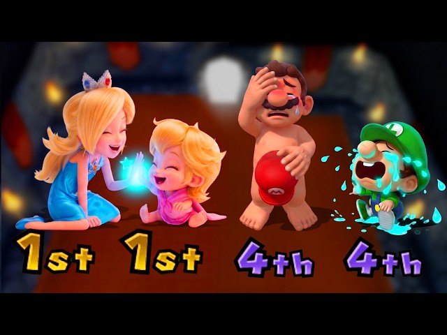 マリオパーティ9 ミニゲーム対決 水着ロゼッタVSピーチVSマリオVSルイージ 4K UHD