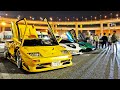 LAMBORGHINI DIABLO CRASHES JAPANESE CAR MEET!