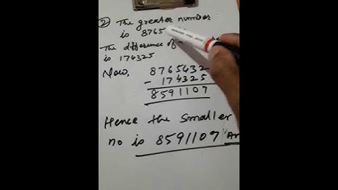 Class 5th operation involving large numbers