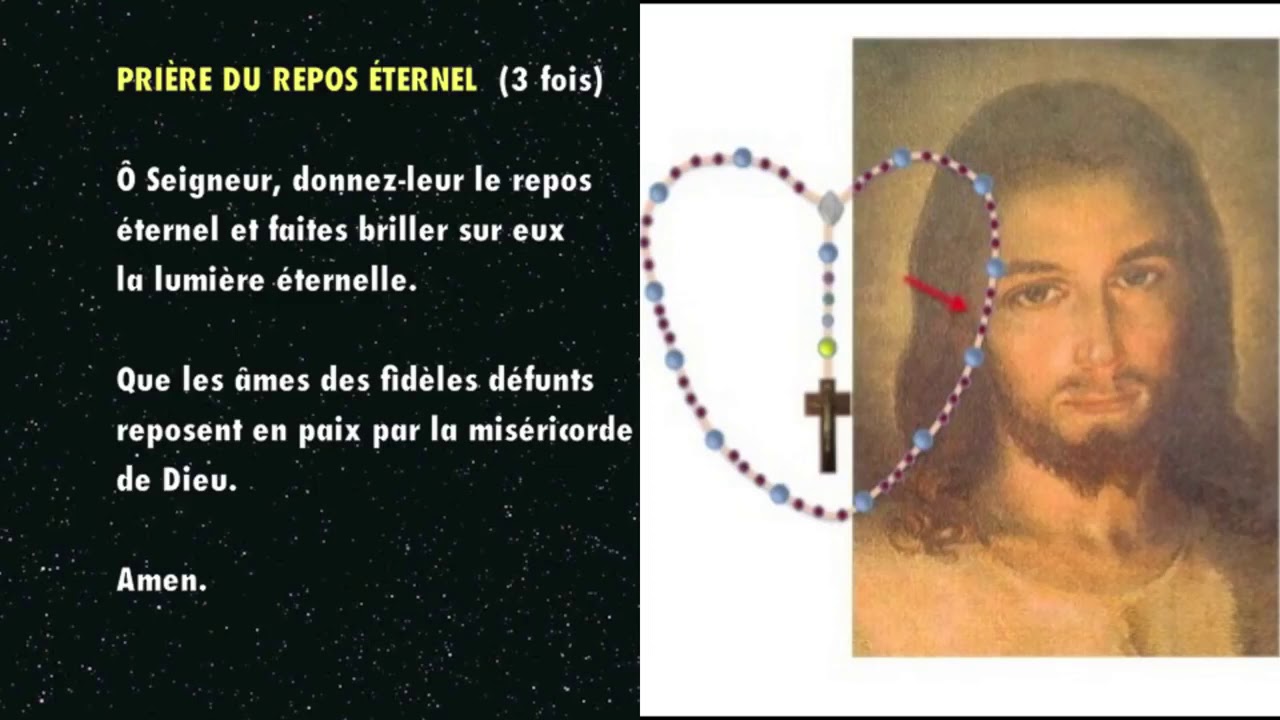 LE CHAPELET DES SAINTES ÂMES DU PURGATOIRE - YouTube