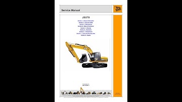 JCB JS370 Tracked Excavator Service manual