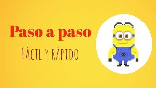 Como dibujar un Minion en PIXEL ART