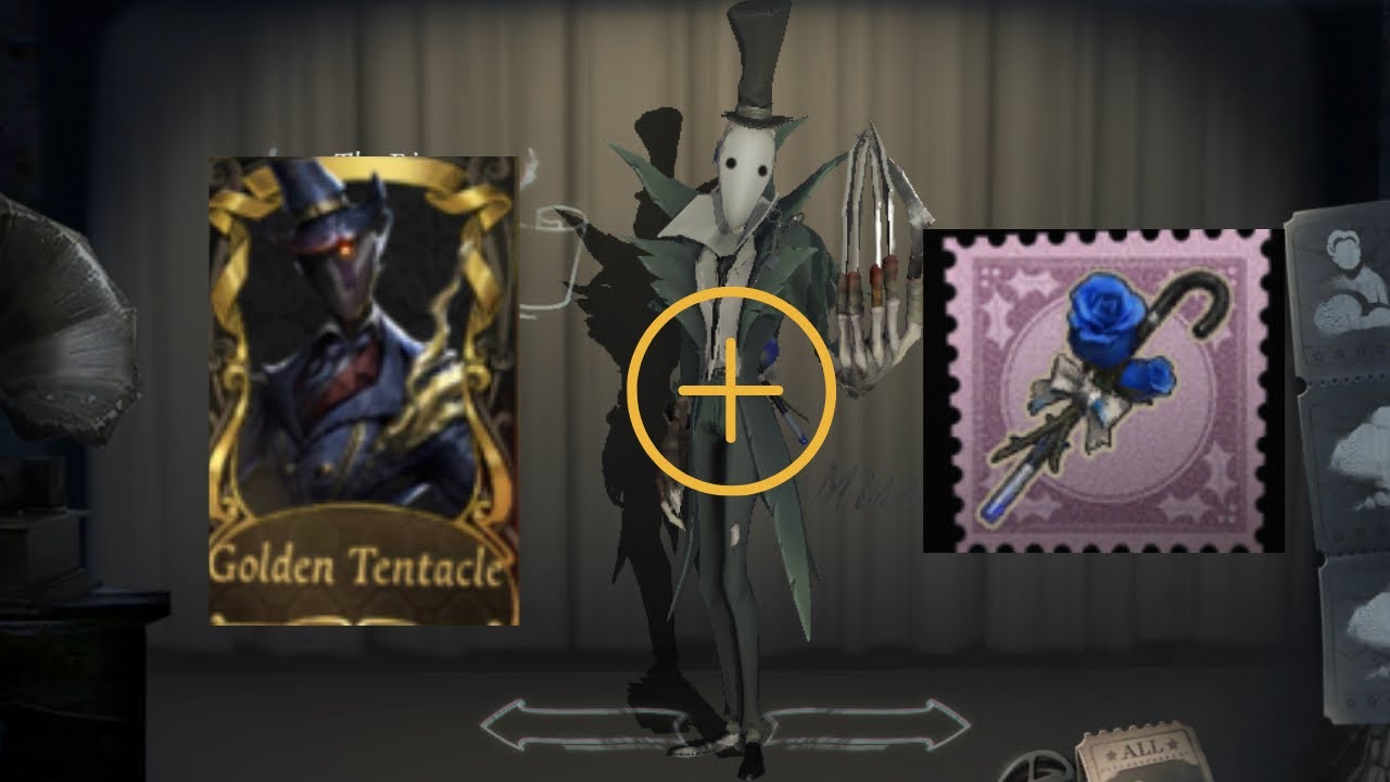 Identity V Ripper Golden Skin Blue Rose Cane Accessory Youtube