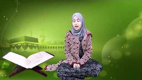 فتاه قرآنيه بحق تلاوة عظيمه