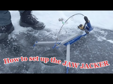 How to set up the Jaw Jacker for ice fishing! Might as well get another  line in the water, right? 