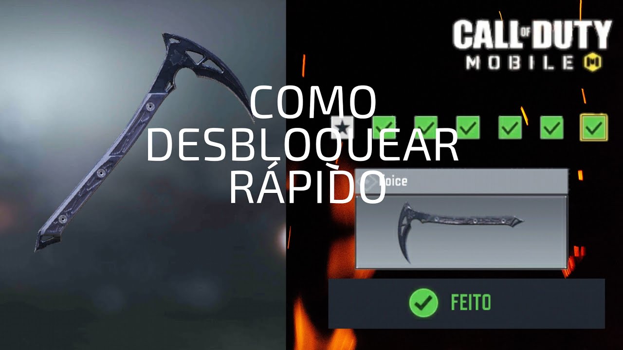 Como desbloquear rápido a Foice nova arma corpo a corpo CALL OF DUTY ...