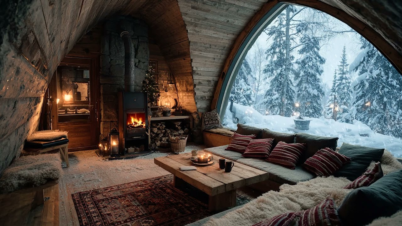 Hushed Winter | Deep Winter Silence with Gentle Snowfall for Calm Mind Relaxation and Restful Sleep