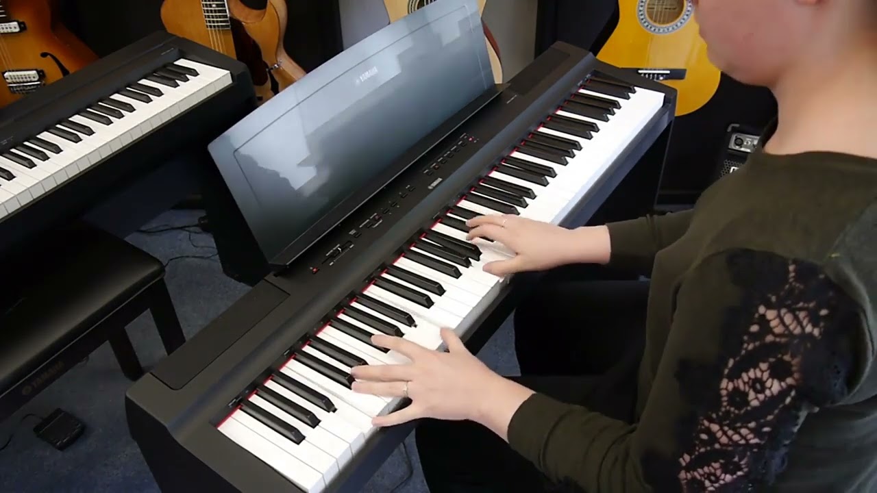 Yamaha P-121 Portable Digital Piano Sounds & Features. - YouTube