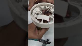 How to make connection in Honeywell  detector & base ?