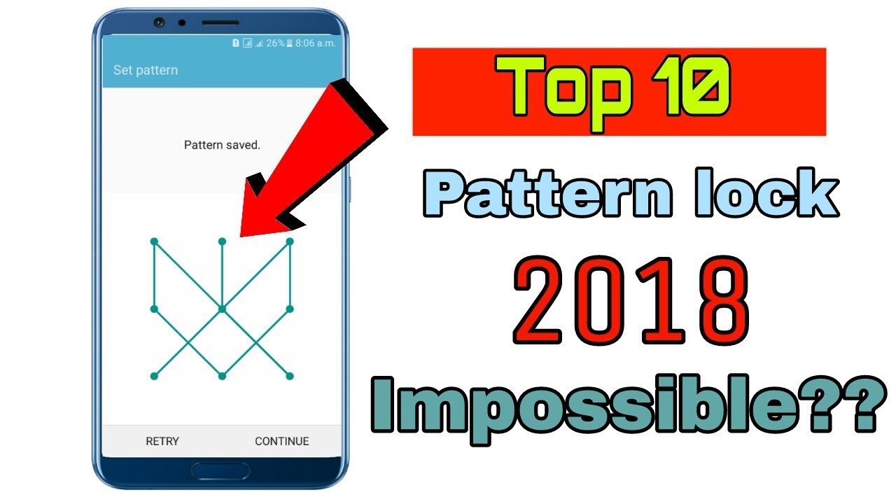 Top 10 impossible pattern lock for android | Cyber Guru - YouTube