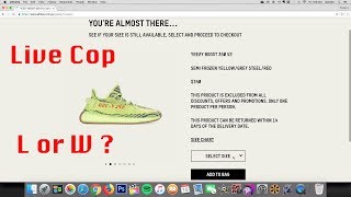 Live Copping Yeezy Semi Frozen Yellow
