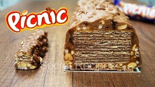 Гигантский Пикник. Как сделать огромный батончик Picnic + конкурс на 6 кг сладостей | Giant Picnic