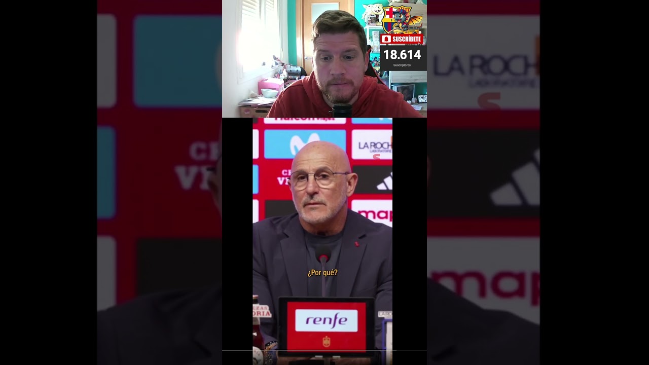 ENCONTRONAZO de LUIS DE LA FUENTR con un PERIODISTAS del ESPANYOL #fcbarcelona #españa #laliga