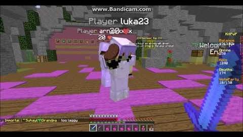 Luka23 CAUGHT with kill aura turned on in spawn Of Jartex Network Kit PvP