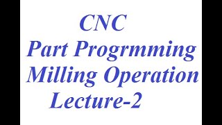 CNC Part Programming Milling Operation Lecture-2 in Hindi by Amit Patel