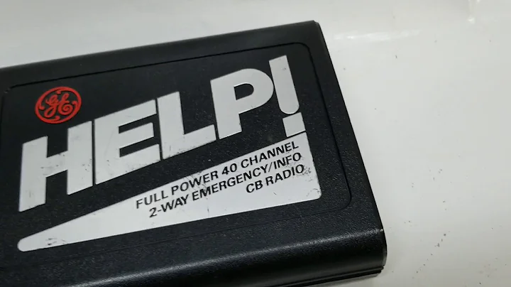 General Electric HELP emergency cb radio