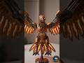 🔥 Robo Phoenix Bird 🦅⚙️ | Futuristic AI Fire Wings #shorts #aiart