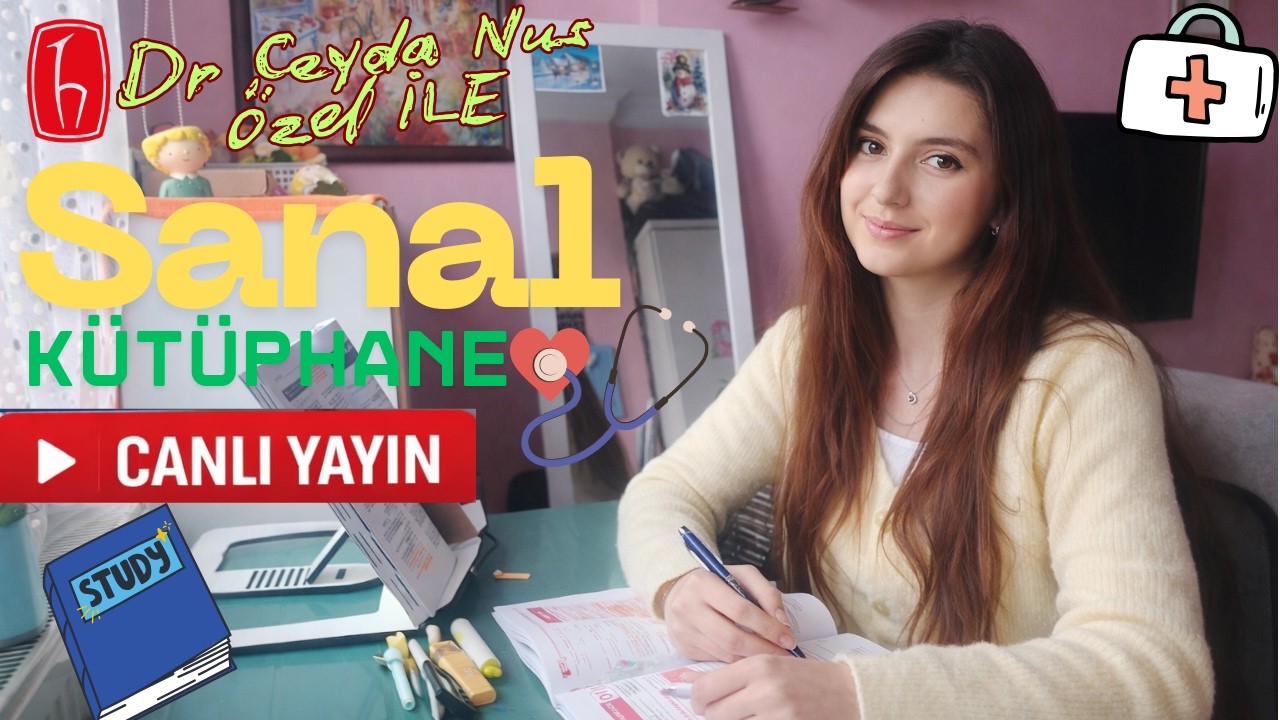 Sanal Kütüphane | Birlikte 3 Saat Ders Çalışalım 📚 90min study -10min break