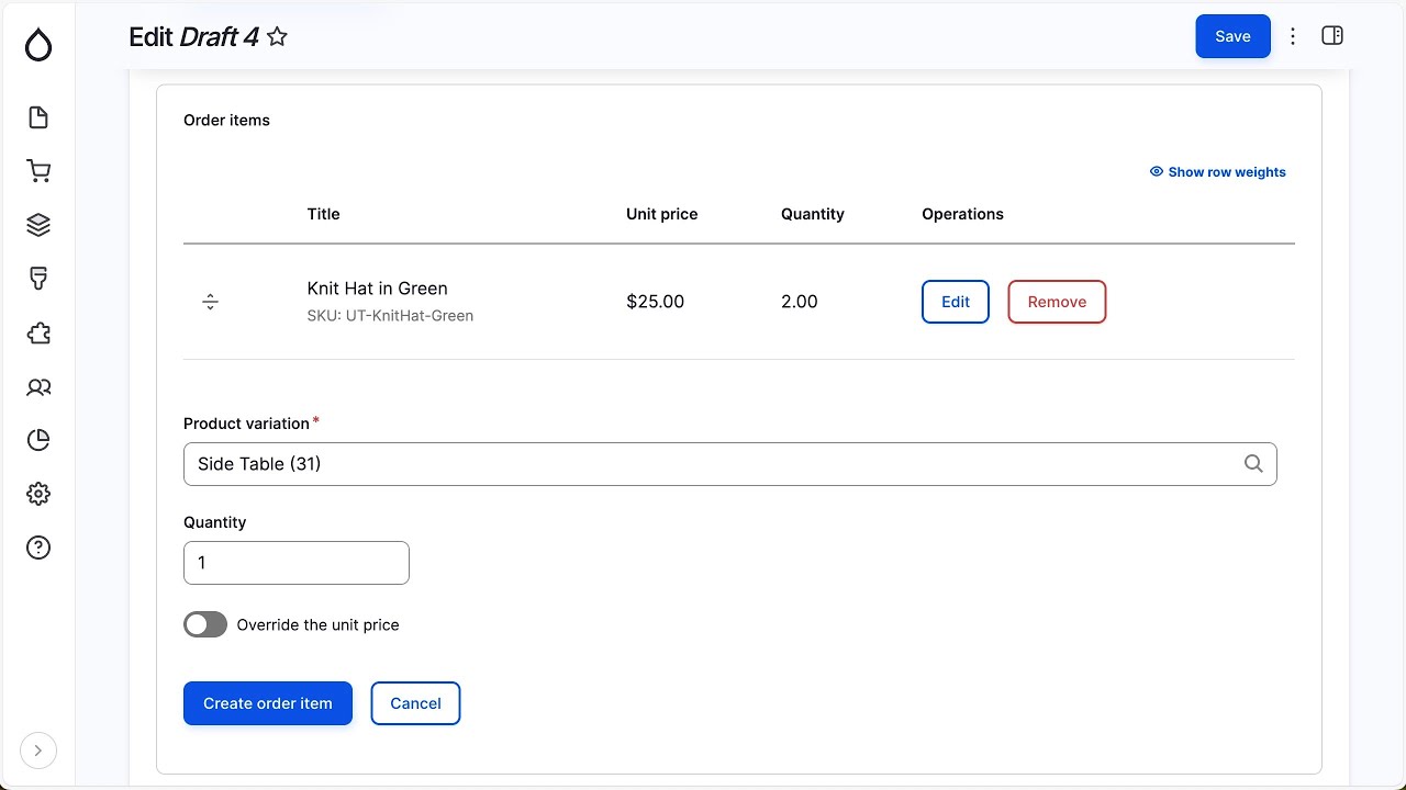 Drupal Commerce 3.2.0 adds a custom order items widget with better UX ...