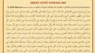 Arefe Günü Ve Gece Bin Defa Oku Mucizeyi Gör