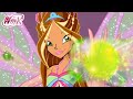 Winx club  flora devient une fe enchantix 