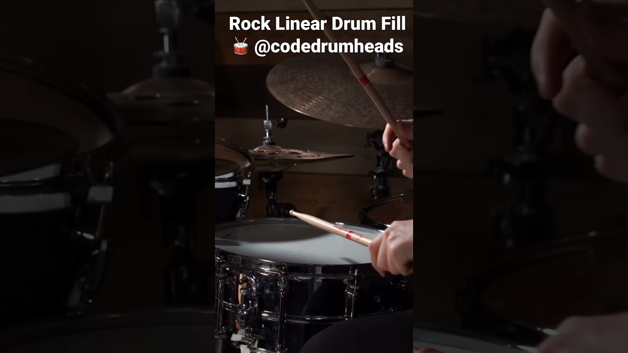 Rock Linear Drum Fill 🥁 @codedrumheads