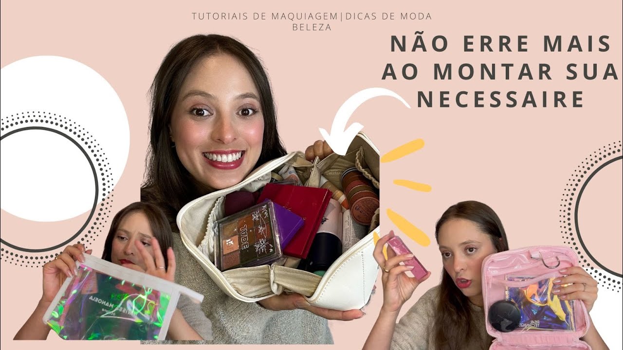 MONTEI 3 NECESSAIRES DE MAQUIAGEM PARA INICIANTES - dica de produtos e muito mais! 